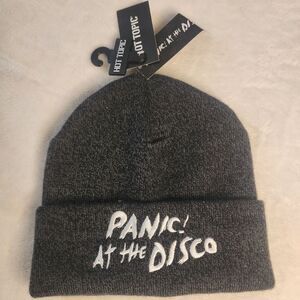 Panic At The Disco Gray Knit Beanie One Size Fits Most New With Tags